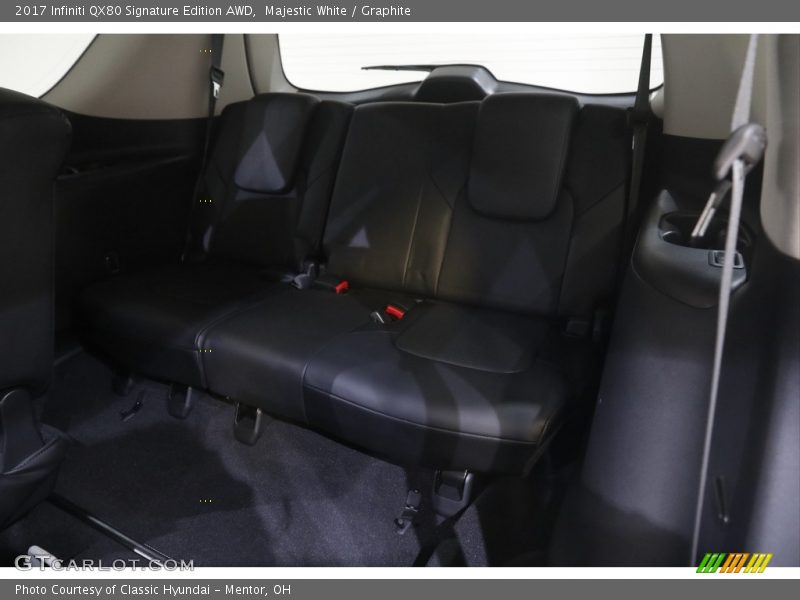 Rear Seat of 2017 QX80 Signature Edition AWD