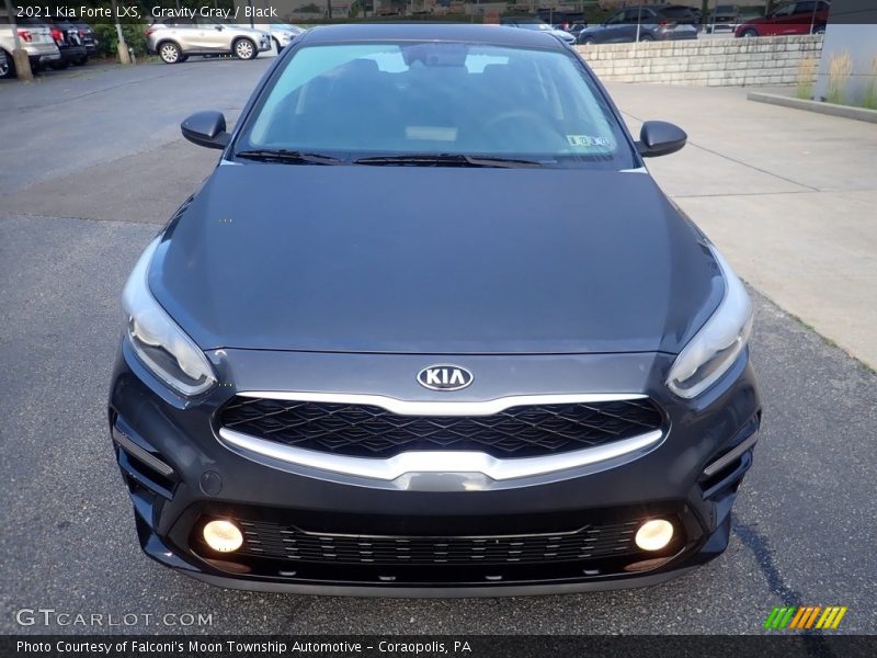 Gravity Gray / Black 2021 Kia Forte LXS