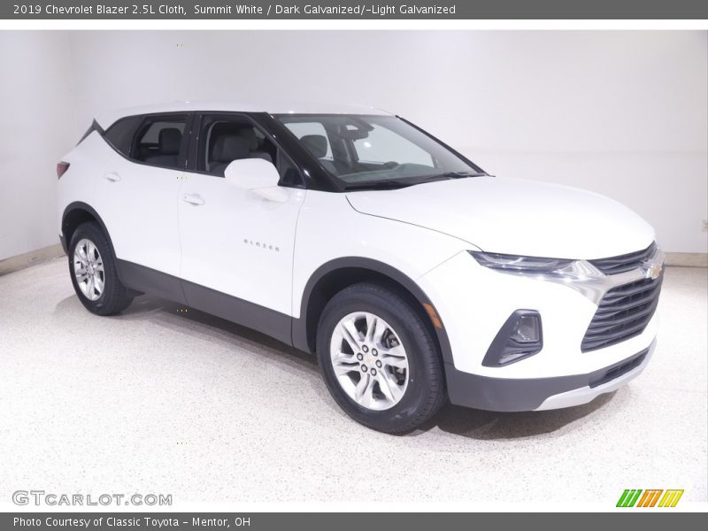 Summit White / Dark Galvanized/­Light Galvanized 2019 Chevrolet Blazer 2.5L Cloth