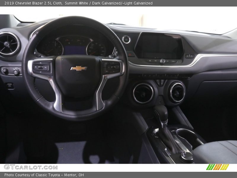 Summit White / Dark Galvanized/­Light Galvanized 2019 Chevrolet Blazer 2.5L Cloth