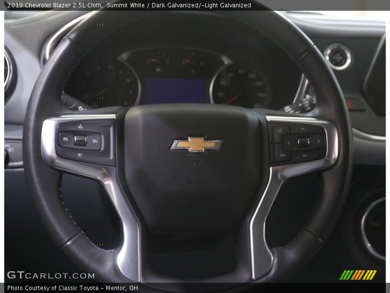 Summit White / Dark Galvanized/­Light Galvanized 2019 Chevrolet Blazer 2.5L Cloth
