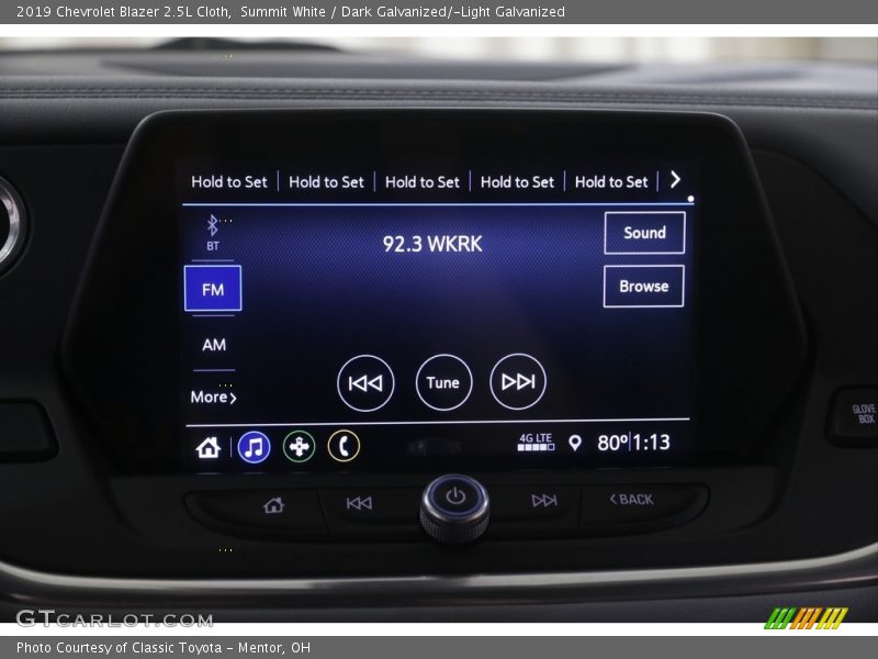 Summit White / Dark Galvanized/­Light Galvanized 2019 Chevrolet Blazer 2.5L Cloth