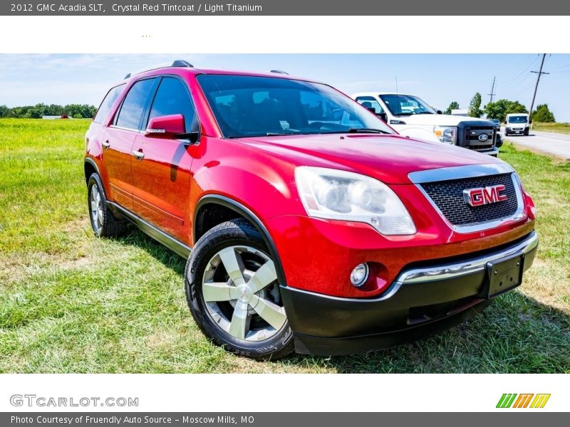 Crystal Red Tintcoat / Light Titanium 2012 GMC Acadia SLT