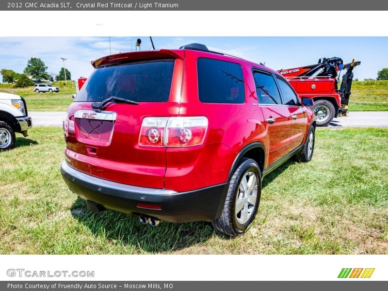 Crystal Red Tintcoat / Light Titanium 2012 GMC Acadia SLT