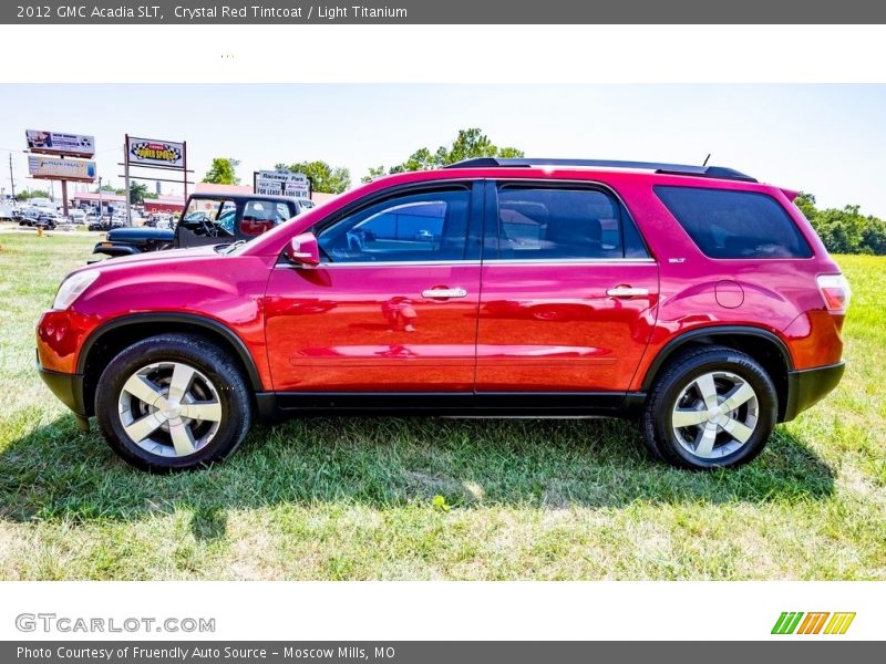 Crystal Red Tintcoat / Light Titanium 2012 GMC Acadia SLT