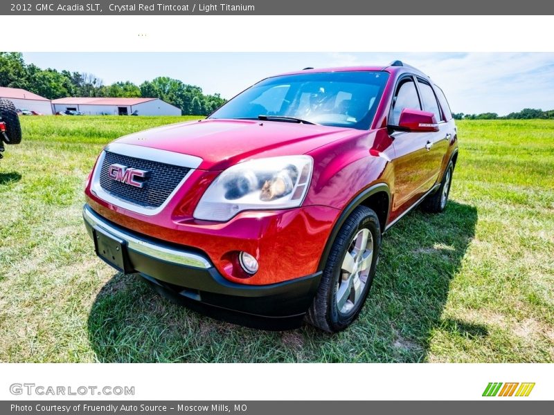 Crystal Red Tintcoat / Light Titanium 2012 GMC Acadia SLT