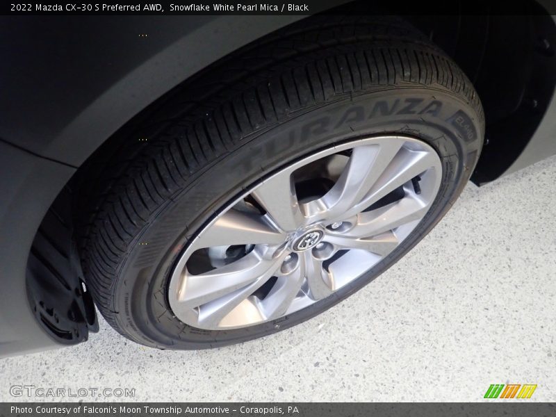 Snowflake White Pearl Mica / Black 2022 Mazda CX-30 S Preferred AWD