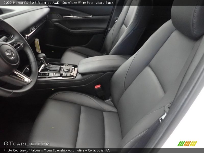 Snowflake White Pearl Mica / Black 2022 Mazda CX-30 S Preferred AWD