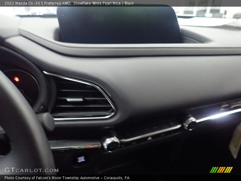 Snowflake White Pearl Mica / Black 2022 Mazda CX-30 S Preferred AWD