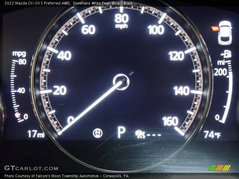 Snowflake White Pearl Mica / Black 2022 Mazda CX-30 S Preferred AWD