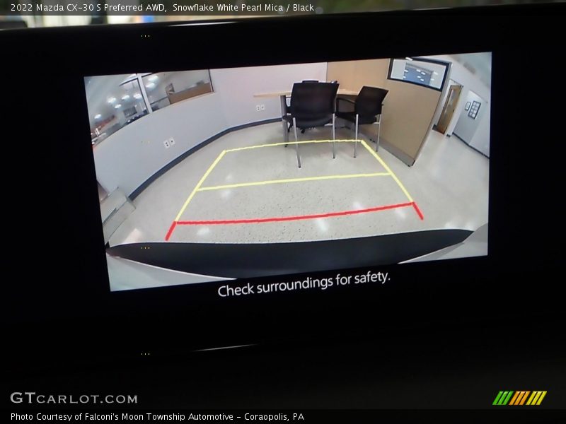 Snowflake White Pearl Mica / Black 2022 Mazda CX-30 S Preferred AWD