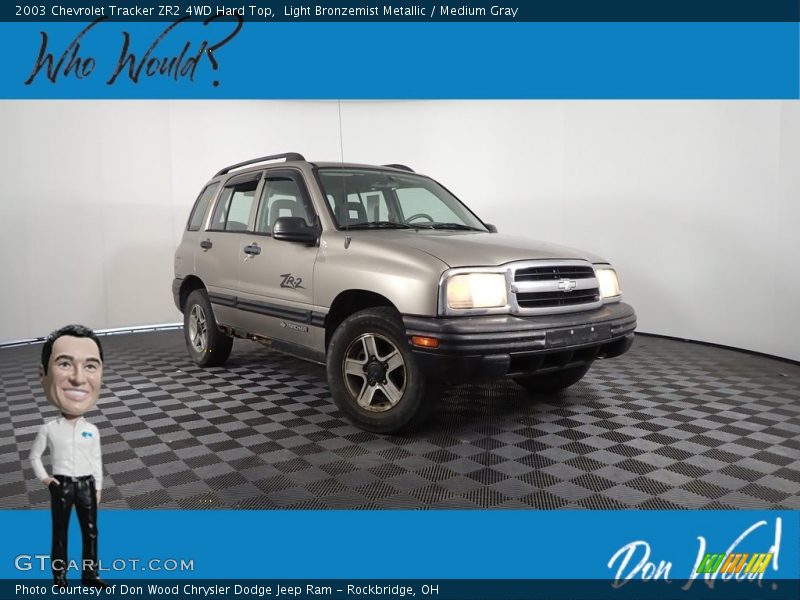 Light Bronzemist Metallic / Medium Gray 2003 Chevrolet Tracker ZR2 4WD Hard Top