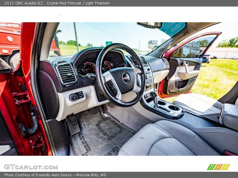 Crystal Red Tintcoat / Light Titanium 2012 GMC Acadia SLT