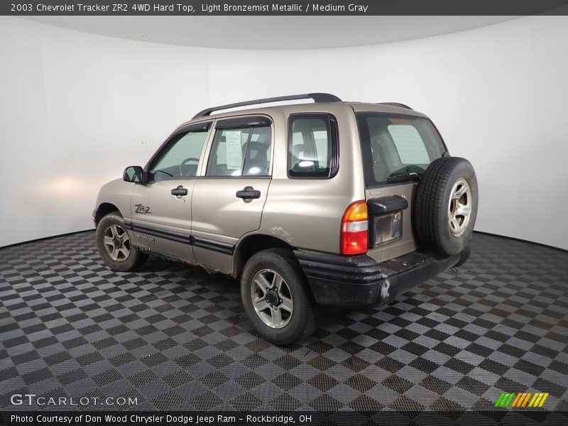Light Bronzemist Metallic / Medium Gray 2003 Chevrolet Tracker ZR2 4WD Hard Top