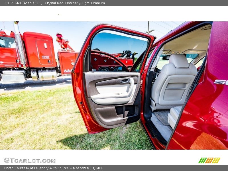 Crystal Red Tintcoat / Light Titanium 2012 GMC Acadia SLT