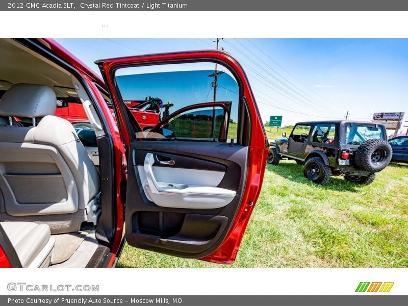 Crystal Red Tintcoat / Light Titanium 2012 GMC Acadia SLT