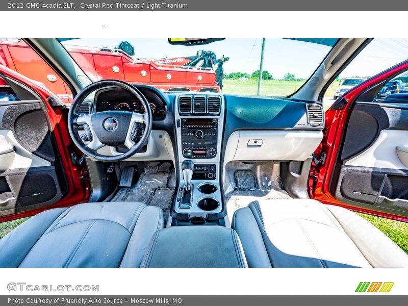 Crystal Red Tintcoat / Light Titanium 2012 GMC Acadia SLT