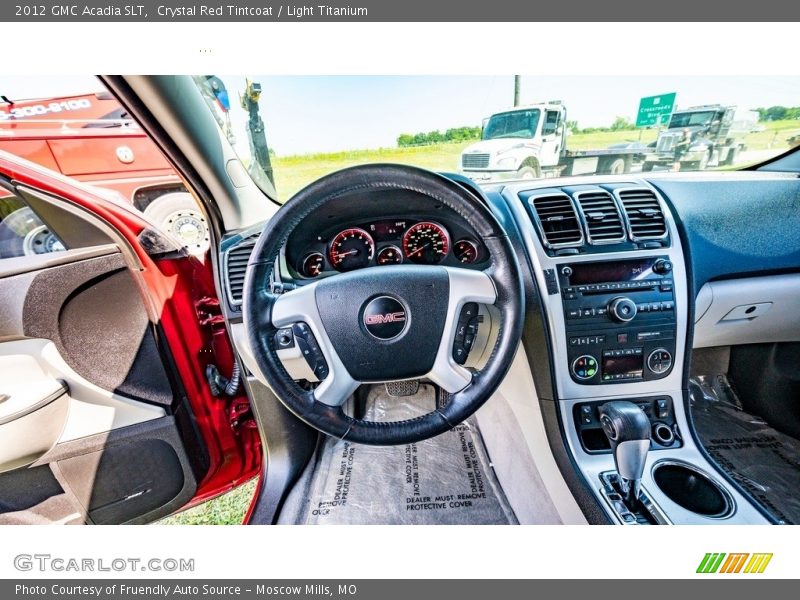 Crystal Red Tintcoat / Light Titanium 2012 GMC Acadia SLT
