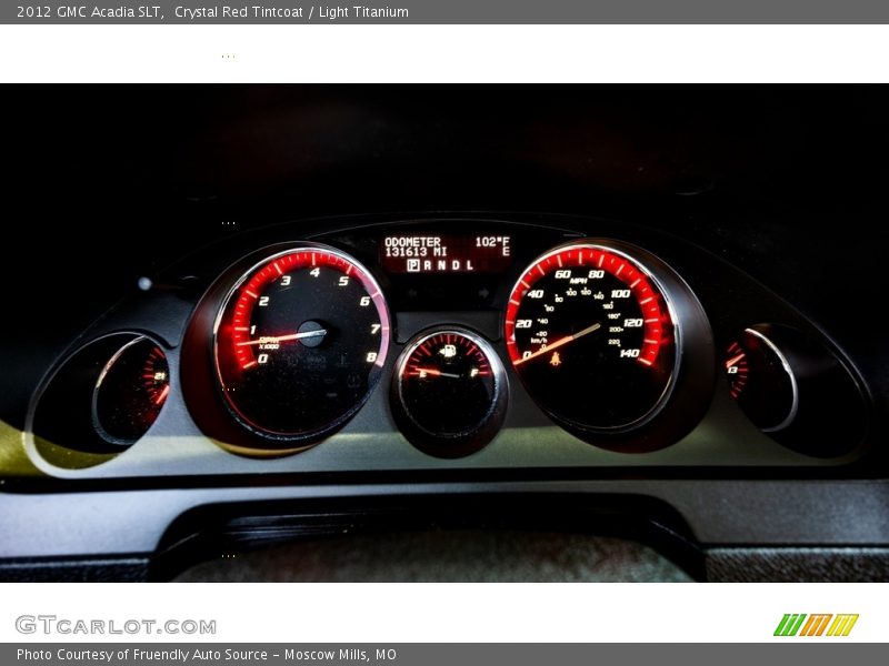 Crystal Red Tintcoat / Light Titanium 2012 GMC Acadia SLT