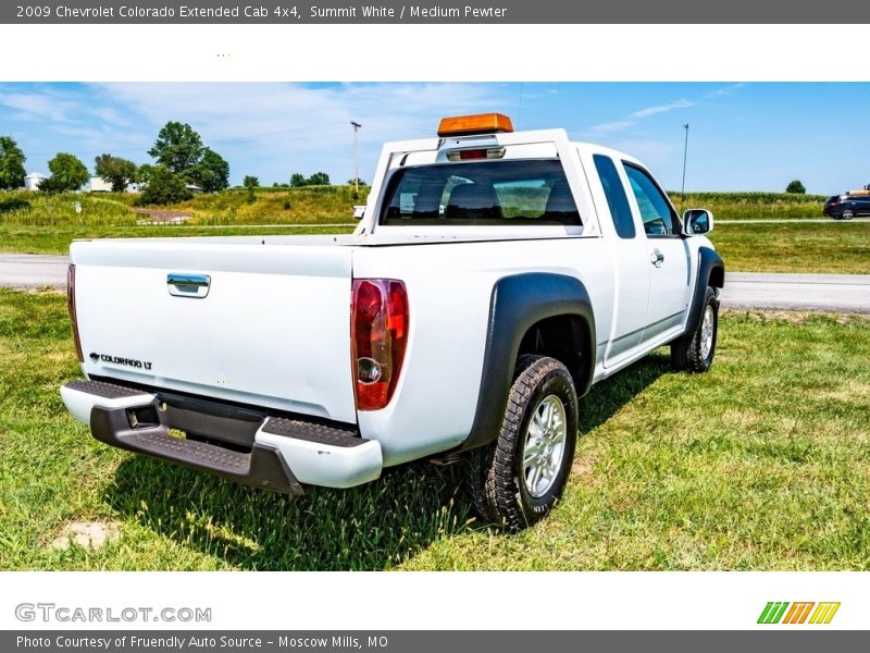 Summit White / Medium Pewter 2009 Chevrolet Colorado Extended Cab 4x4