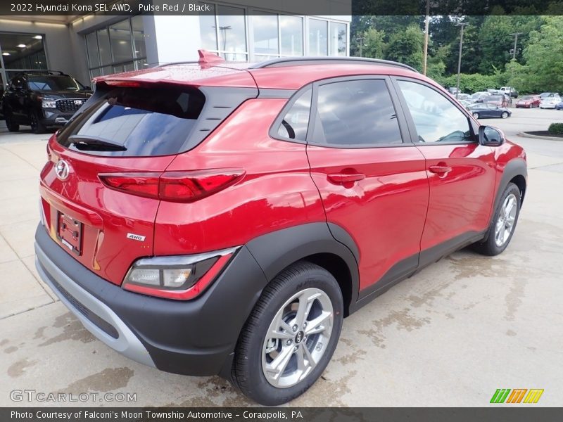 Pulse Red / Black 2022 Hyundai Kona SEL AWD