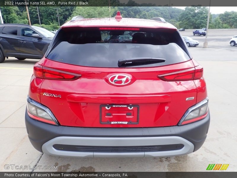 Pulse Red / Black 2022 Hyundai Kona SEL AWD
