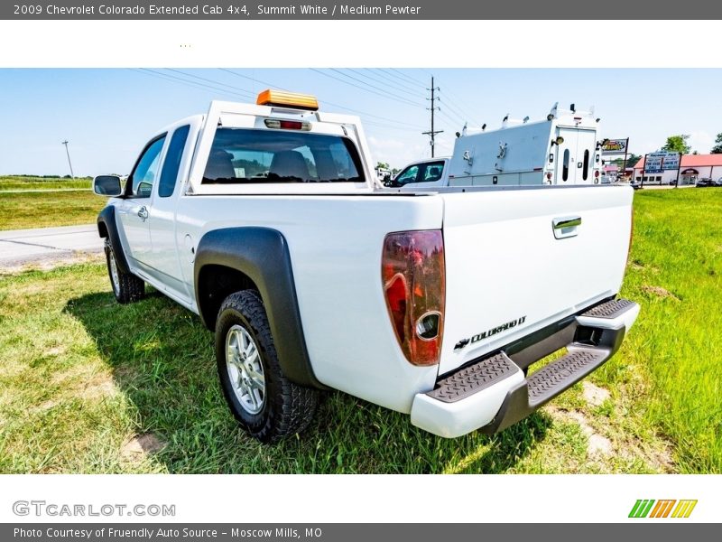 Summit White / Medium Pewter 2009 Chevrolet Colorado Extended Cab 4x4
