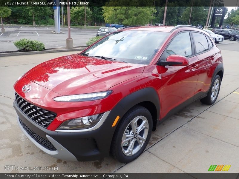 Pulse Red / Black 2022 Hyundai Kona SEL AWD