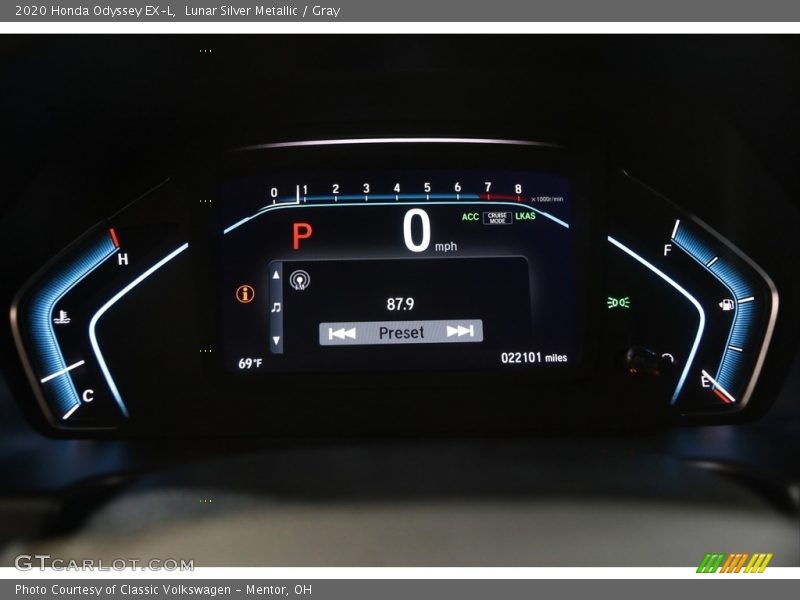 Lunar Silver Metallic / Gray 2020 Honda Odyssey EX-L