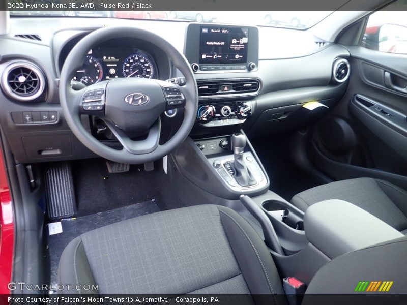 Pulse Red / Black 2022 Hyundai Kona SEL AWD