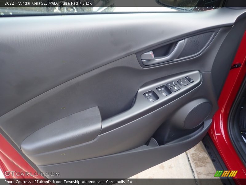 Pulse Red / Black 2022 Hyundai Kona SEL AWD