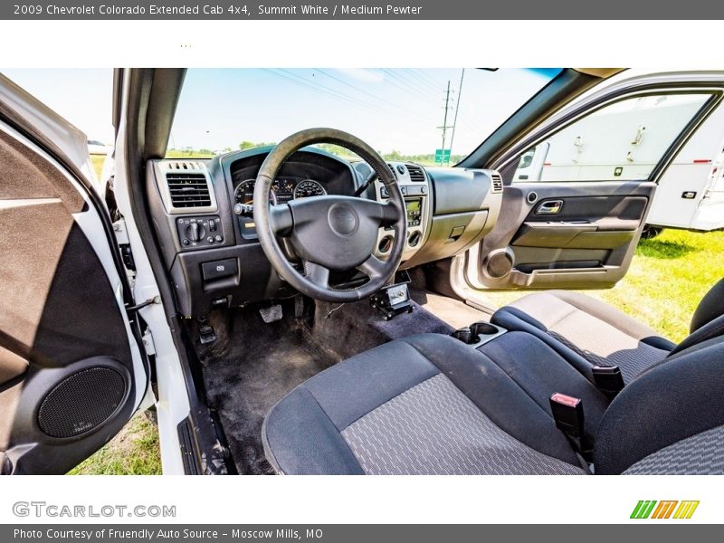 Summit White / Medium Pewter 2009 Chevrolet Colorado Extended Cab 4x4