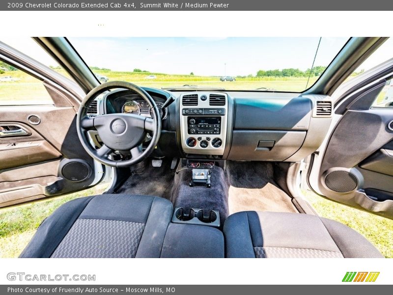 Summit White / Medium Pewter 2009 Chevrolet Colorado Extended Cab 4x4