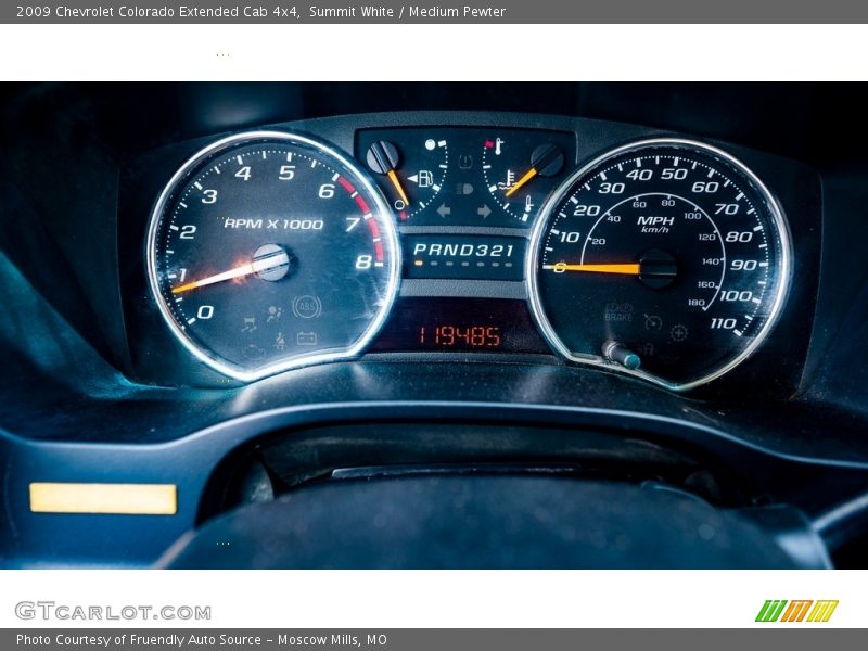 Summit White / Medium Pewter 2009 Chevrolet Colorado Extended Cab 4x4