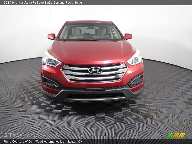 Serrano Red / Beige 2014 Hyundai Santa Fe Sport FWD