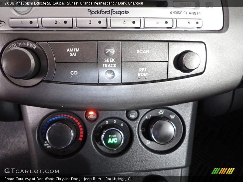 Controls of 2008 Eclipse SE Coupe