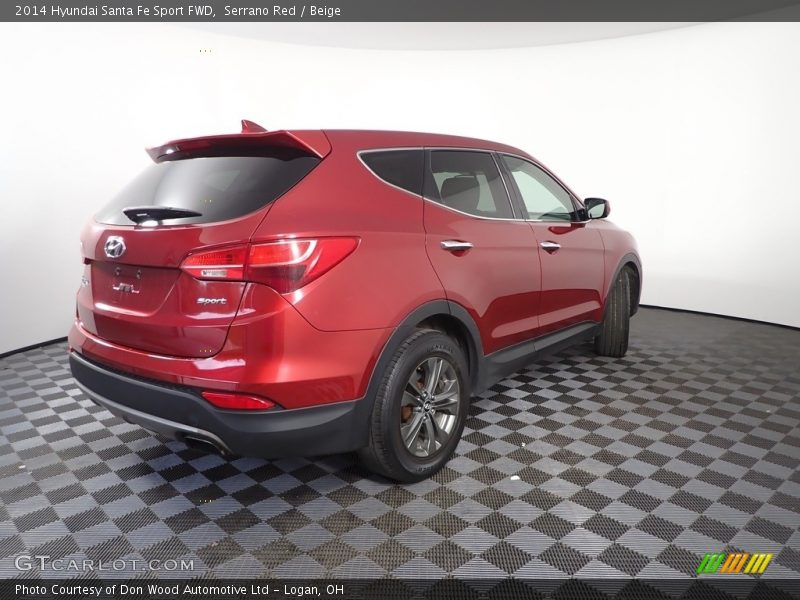 Serrano Red / Beige 2014 Hyundai Santa Fe Sport FWD