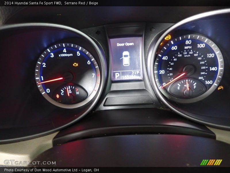 Serrano Red / Beige 2014 Hyundai Santa Fe Sport FWD