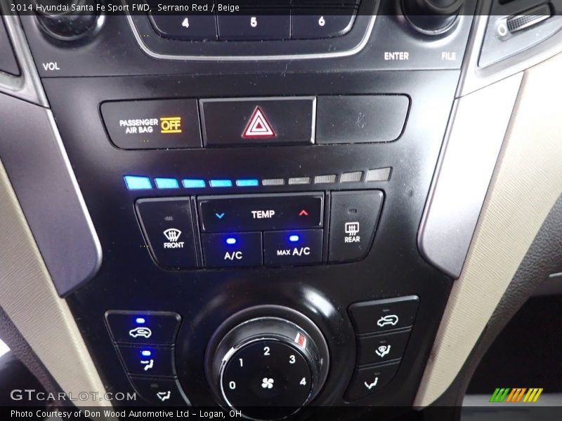Serrano Red / Beige 2014 Hyundai Santa Fe Sport FWD