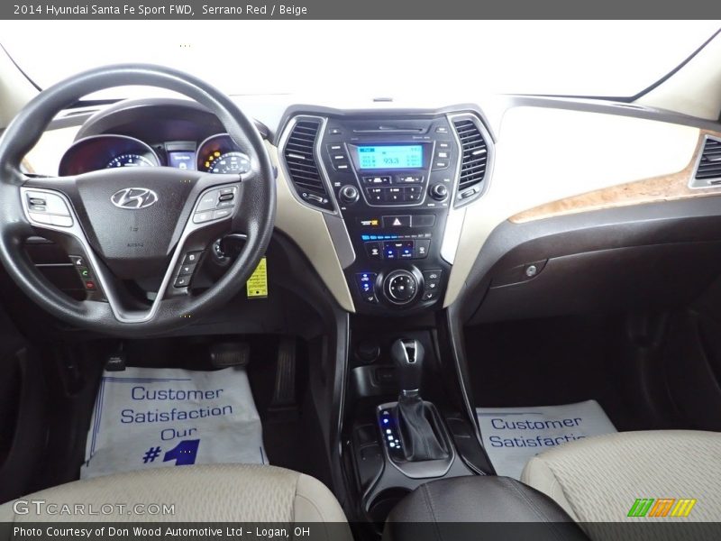 Serrano Red / Beige 2014 Hyundai Santa Fe Sport FWD