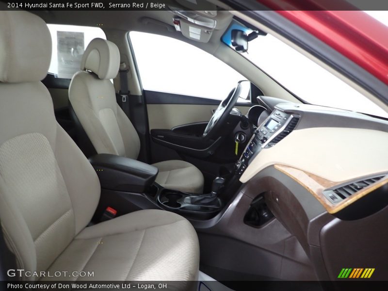 Serrano Red / Beige 2014 Hyundai Santa Fe Sport FWD