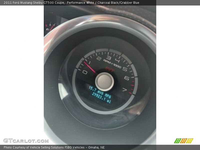 Performance White / Charcoal Black/Grabber Blue 2011 Ford Mustang Shelby GT500 Coupe