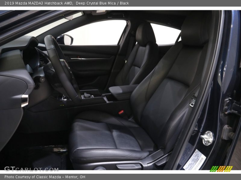 Deep Crystal Blue Mica / Black 2019 Mazda MAZDA3 Hatchback AWD