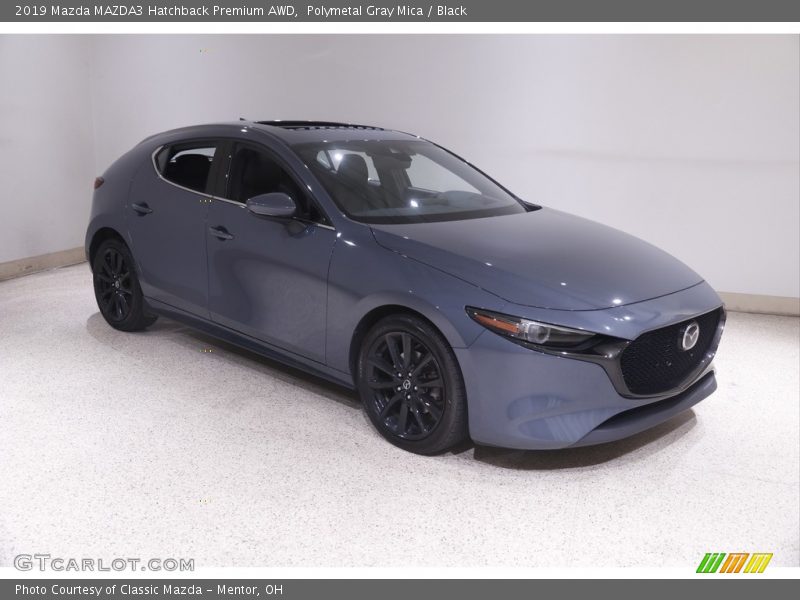 Polymetal Gray Mica / Black 2019 Mazda MAZDA3 Hatchback Premium AWD