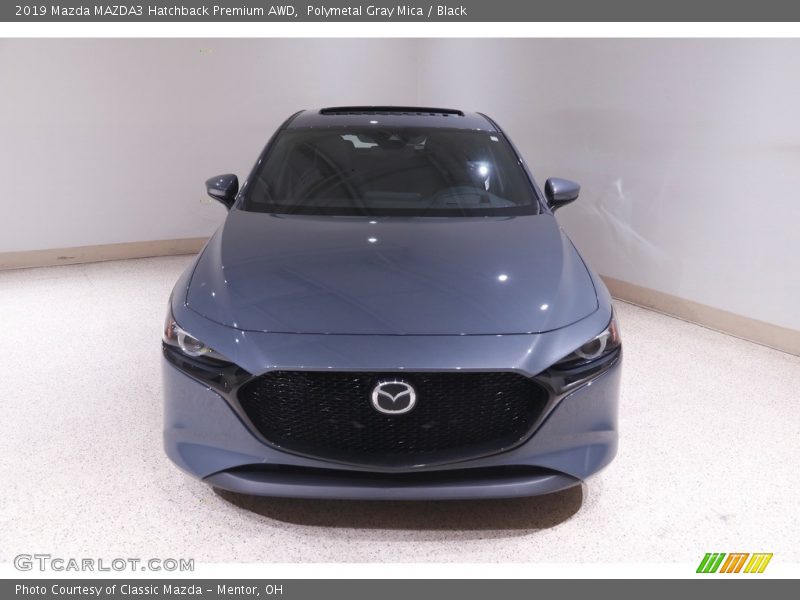 Polymetal Gray Mica / Black 2019 Mazda MAZDA3 Hatchback Premium AWD