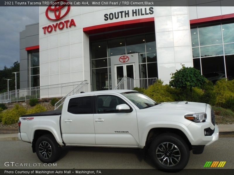Wind Chill Pearl / TRD Cement/Black 2021 Toyota Tacoma TRD Sport Double Cab 4x4