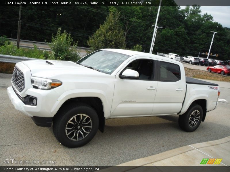 Wind Chill Pearl / TRD Cement/Black 2021 Toyota Tacoma TRD Sport Double Cab 4x4