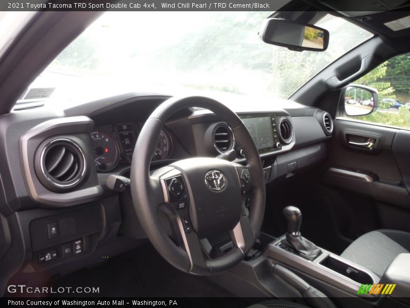 Wind Chill Pearl / TRD Cement/Black 2021 Toyota Tacoma TRD Sport Double Cab 4x4