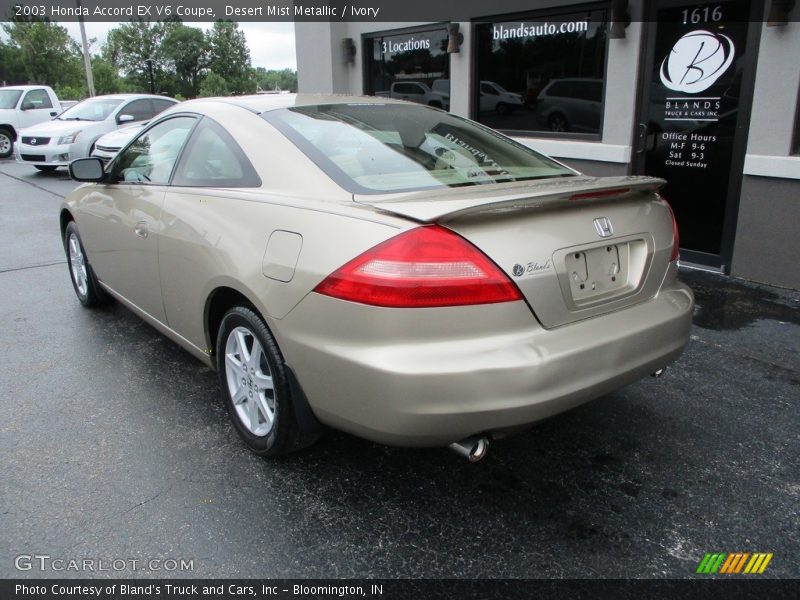 Desert Mist Metallic / Ivory 2003 Honda Accord EX V6 Coupe