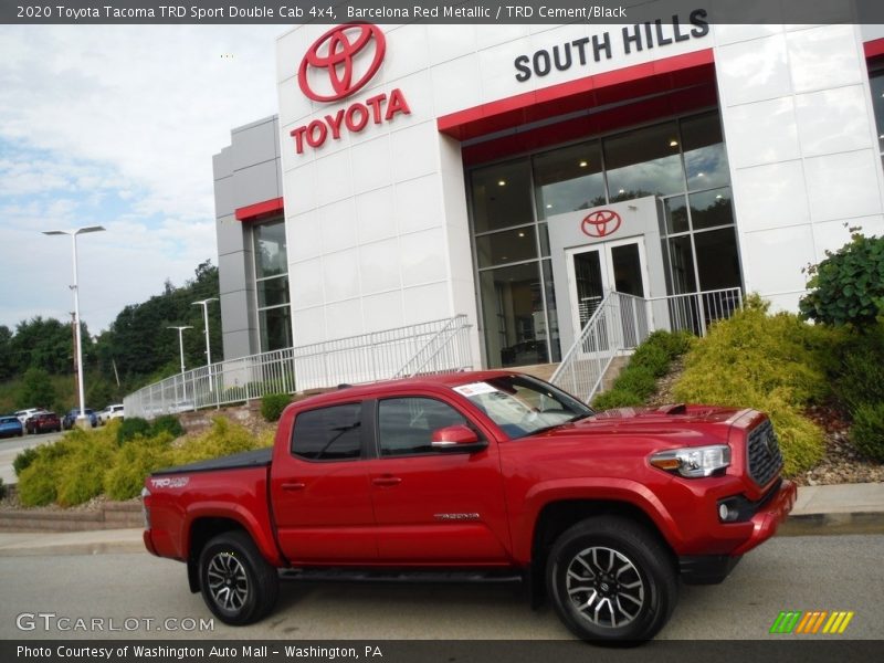 Barcelona Red Metallic / TRD Cement/Black 2020 Toyota Tacoma TRD Sport Double Cab 4x4
